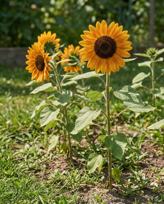 Girassol Nakdi F1 Pollen Free (Helianthus annuus) – sementes biológicas de flor anual da SeedsChoice