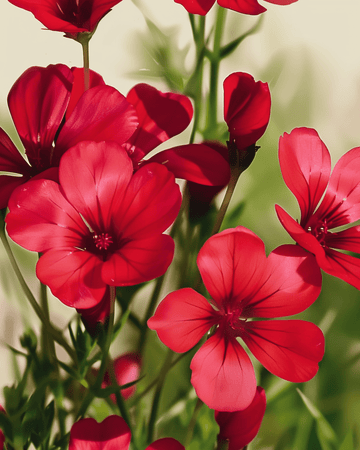 Sementes de Linho Escarlate (Linum grandiflorum) – flor anual orgânica