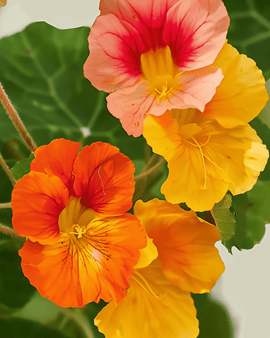 Sementes de capuchinha trepadeira biológica Tropaeolum majus anual Mixed Colors