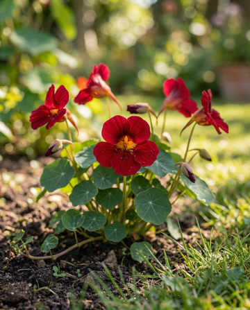 Semillas de capuchina Empress Of India (Tropaeolum majus) – anuales orgánicas de SeedsChoice