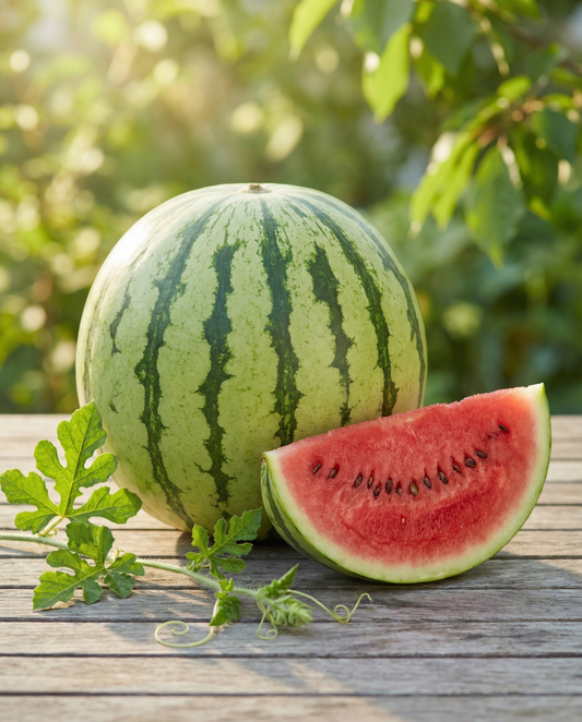 Melancia Crimson Sweet (Citrullus lanatus) – sementes biológicas de vegetal anual da SeedsChoice