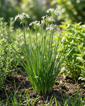 Cebollino ajo (Allium tuberosum) – semillas ecológicas de hierba perenne de SeedsChoice
