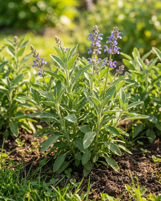 Salva (Salvia officinalis) – sementes biológicas de erva-aromática perene da SeedsChoice