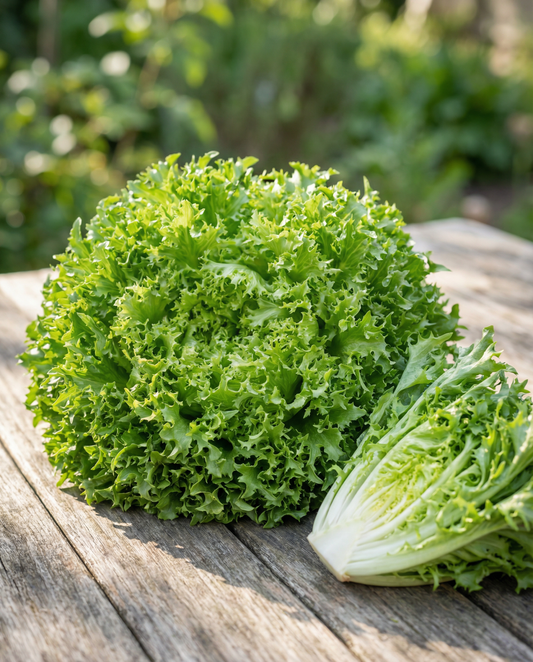 Endívia Frisada Grosse Pancaliere (Cichorium endivia) – sementes biológicas de vegetal anual da SeedsChoice