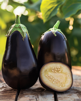 Semillas ecológicas de berenjena Black Beauty, Solanum melongena anual