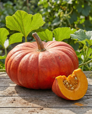 Semillas de calabaza Rouge Vif D'etampes (Cucurbita maxima) – hortaliza anual ecológica de SeedsChoice