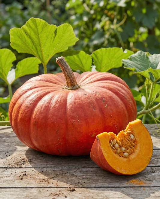 Semillas de calabaza Rouge Vif D'etampes (Cucurbita maxima) – hortaliza anual ecológica de SeedsChoice