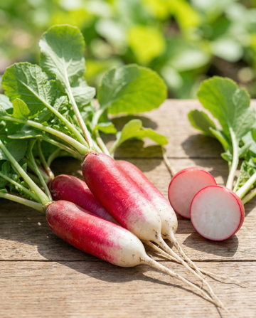 Rabanete French Breakfast (Raphanus sativus) – sementes vegetais biológicas anuais da SeedsChoice