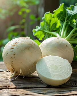 Sementes Biológicas de Nabo Garden Turnip Brassica Rapa Platte Witte Mei Anual