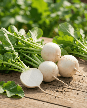 Nabo Platte Witte Mei (Brassica rapa) – semillas ecológicas de hortaliza anual de SeedsChoice
