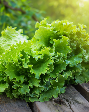 Sementes de alface Bionda A Foglia Riccia (Lactuca sativa) – legume anual biológico