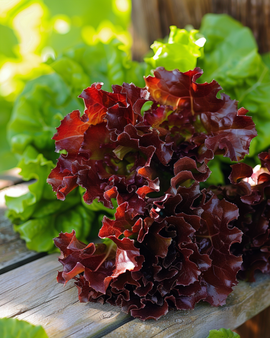 Leaf Lettuce Seeds Red Salad Bowl Organic Lactuca Sativa Annual