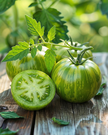 Semillas ecológicas de tomate Green Zebra (Solanum lycopersicum) – hortaliza anual ecológica de SeedsChoice