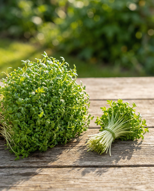 Agrião (Lepidium sativum) – sementes biológicas de hortaliça anual da SeedsChoice