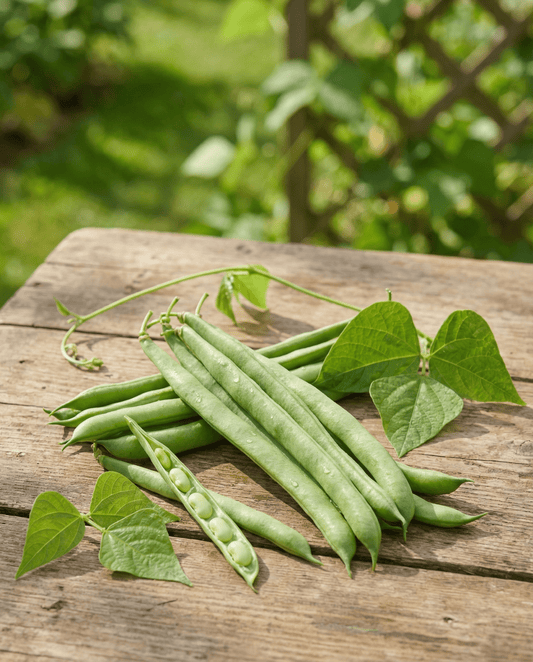 Feijão-verde trepador Helda (Phaseolus vulgaris) – sementes biológicas de trepadeira anual da SeedsChoice