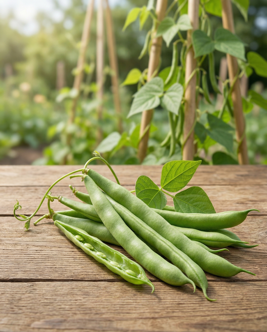 Judía trepadora Neckarkönigin (Phaseolus vulgaris) – semillas ecológicas anuales de verdura de SeedsChoice