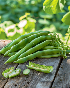 Sementes de feijão-verde trepador Neckarkönigin biológico Phaseolus vulgaris anual de vagem verde