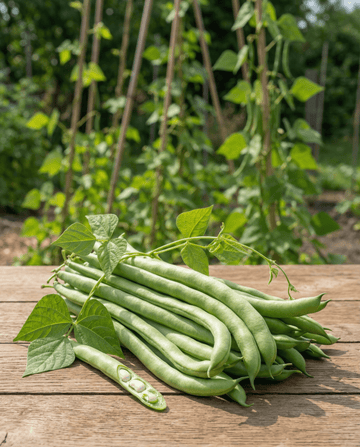 Judía trepadora Neckarkönigin de vaina verde (Phaseolus vulgaris) – semillas ecológicas anuales de verdura de SeedsChoice