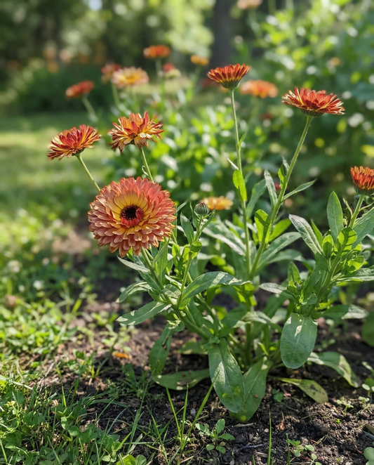 Caléndula Touch Of Red Mix (Calendula officinalis) – semillas de flor anual de SeedsChoice