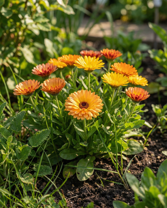 Caléndula Fiesta Gitana Mix (Calendula officinalis) – semillas de flor anual de SeedsChoice