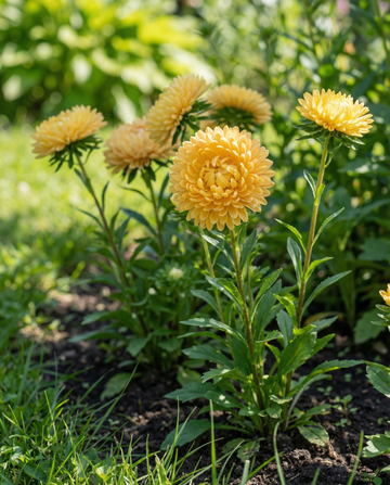 Semillas de aster Princess Yellow (Callistephus chinensis) – anual de SeedsChoice