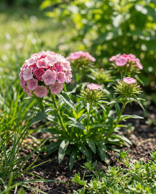Clavel del poeta Wee Willie (Dianthus barbatus) – semillas de flor anual de SeedsChoice