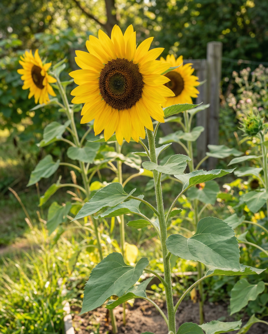 Girasol Giganteus 250 cm de altura (Helianthus annuus) – semillas de flor anual de SeedsChoice