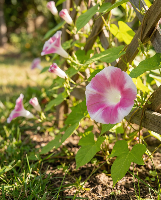 Venice Pink Climber Vine Mix (Ipomoea tricolor) – sementes de trepadeira anual da SeedsChoice