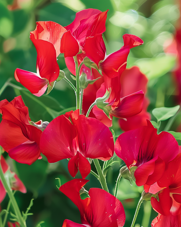 Semillas de guisante de olor Royal Family Red Climber (Lathyrus odoratus) – trepadora anual