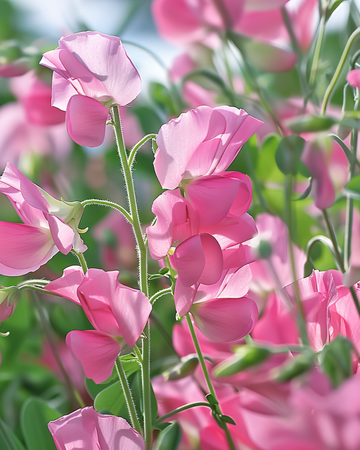 Semillas de guisante de olor Royal Family Pink (Lathyrus odoratus) – flor anual