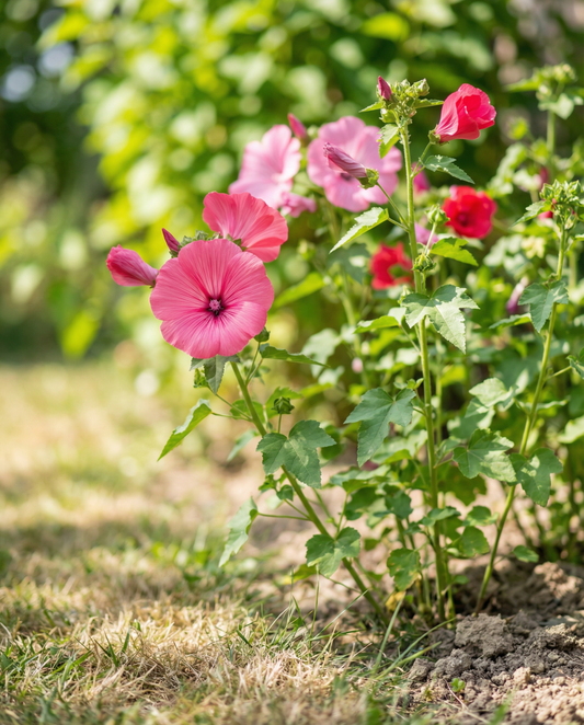 Malva Pink Red Mix (Lavatera trimestris) – semillas de flor anual de SeedsChoice