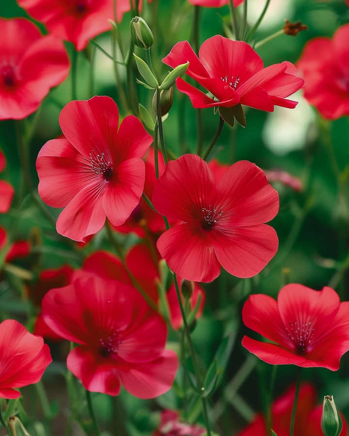 Semillas Scarlet Flax (Linum grandiflorum) – flor anual