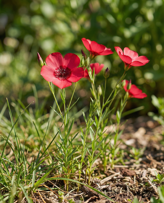 Lino Bright Eyes (Linum grandiflorum) – semillas de flor anual de SeedsChoice
