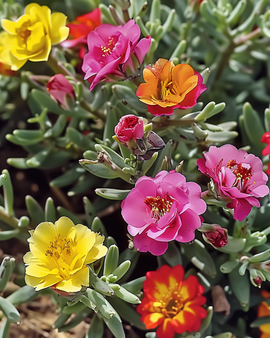Semillas de Portulaca, Portulaca Grandiflora de doble flor en colores mixtos, flores anuales