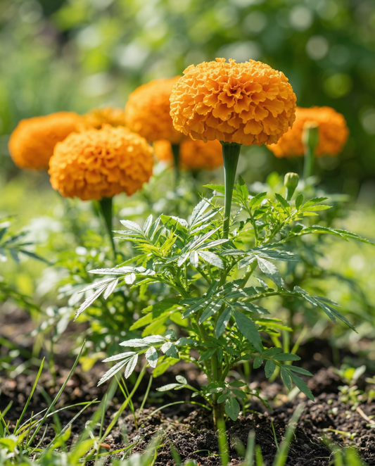 Tagetes africano Hawaii (Tagetes erecta) – semillas de flor anual de SeedsChoice