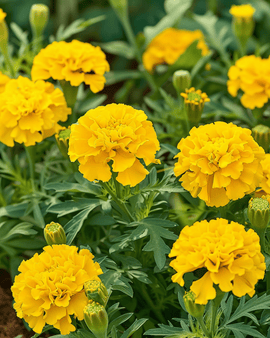 French Marigold Seeds Petite Yellow Annual Tagetes Patula