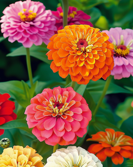 Semillas de zinnia Zinnia Elegans con flores de dalia mezcla anual