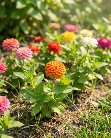 Lilliput Mixed (Zinnia elegans) – semillas de mezcla anual de SeedsChoice