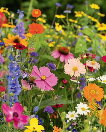 Mezcla de verano para pleno sol de 20 a 80 cm – semillas de flores anuales