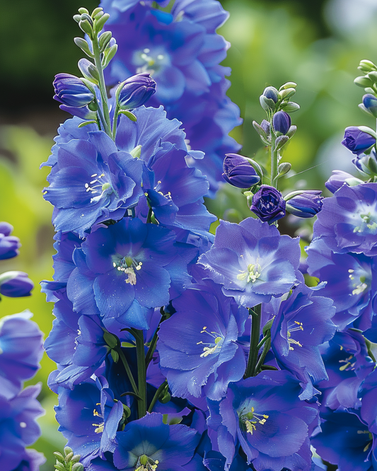 Espuela de caballero Dasante Blue (Delphinium belladonna) – semillas bienales de SeedsChoice