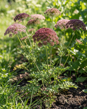 Zanahoria ornamental roja Dara (Daucus carota) – semillas de hortaliza bienal de SeedsChoice