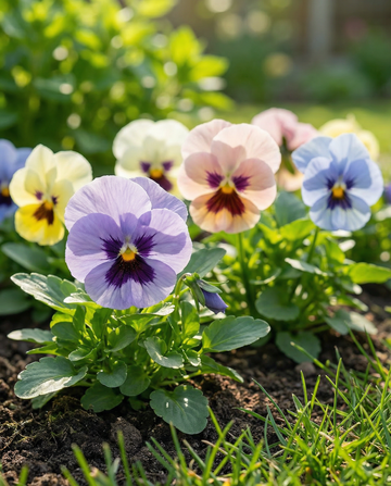 Amor-perfeito Trimardeau Mix (Viola wittrockiana) – sementes de flor bienal da SeedsChoice