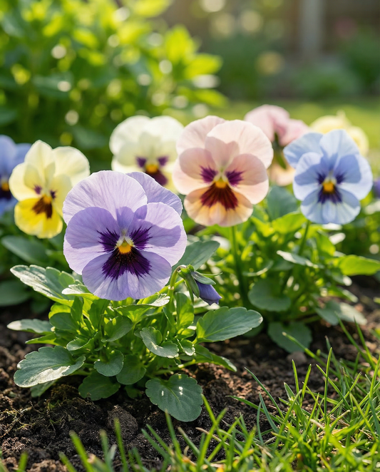 Pensamiento Trimardeau Mix (Viola wittrockiana) – semillas de flor bienal de SeedsChoice
