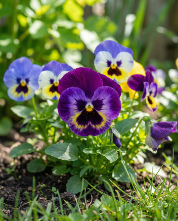 Amor-perfeito Aalsmeer Giants Mixed (Viola wittrockiana) – sementes de flor bienal da SeedsChoice