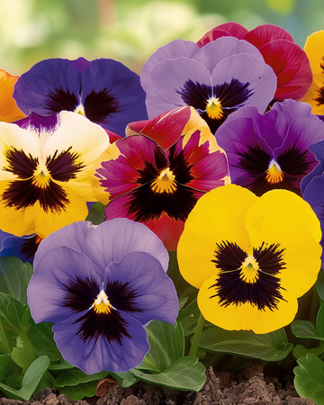 Sementes de amor-perfeito Aalsmeer Giants Mixed (Viola wittrockiana) – flor bienal