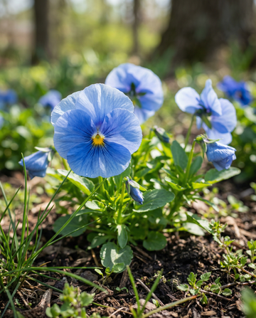 Pensamientos Ullwater (Viola wittrockiana) – semillas de flor bienal de SeedsChoice