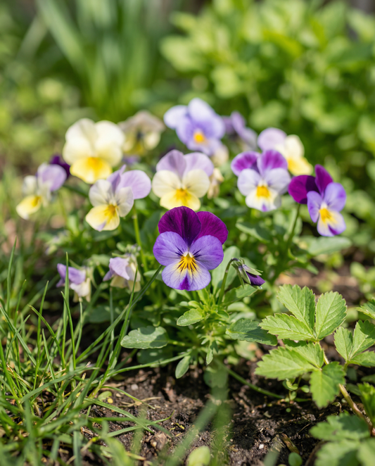Bambini Mixed (Viola cornuta) – semillas de flor bienal de SeedsChoice