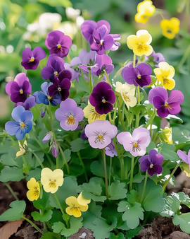 Semillas de Viola Bambini Mixed Viola Cornuta flor bienal