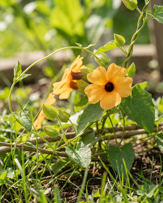 Ojo de poeta trepador (Thunbergia alata) – semillas de trepadora anual de SeedsChoice