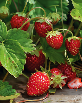 Sementes de Morango Alpino Baron Von Solemacher Fragaria Vesca Perene